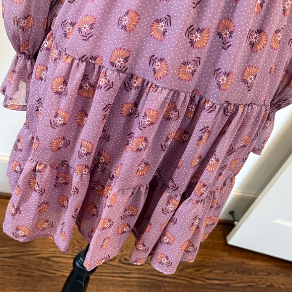 Inspired Hearts Purple Floral Dress Size Small - Picture 6 of 12